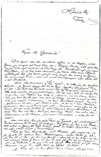 Henrik Pontoppidan til Martinus Galschiøt 7.12.1883. side 1