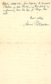 Henrik Pontoppidan til Oscar Geismar 3.6.1904. side 3