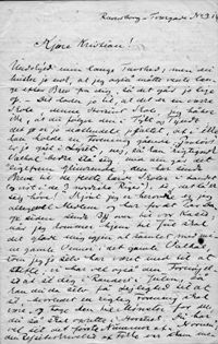 Henrik Pontoppidan til Christian Jessen 0.11.1873. side 1