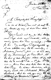Henrik Pontoppidan til Paul Langhoff 2.10.1890. side 1