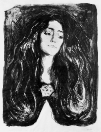 Henri Nathansen til Georg Brandes 25.12.1912. Edvard Munch: BrosjenEva Mudoccilitografi 1903