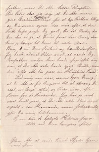 Marie Oxenbøll til Morten Pontoppidan 15.10.1868. side 3