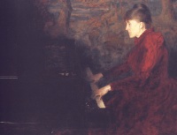 Marie Oxenbøll til Margrethe Jespersen, f. Pontoppidan 29.10.1887. Erik Werenskiold: Erika Lie-Nissen (ca. 1890)