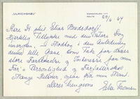 Georg Brandes til [Modtager ukendt] 0.3.1910. brev