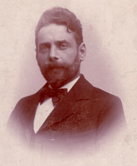 Henrik Pontoppidan til Otto Borchsenius 3.8.1905. udateret fotografi fra o. 1895 (fotograf Riise)