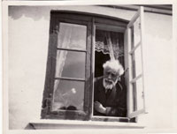 Martinus Galschiøt til Henrik Pontoppidan 17.4.1932. Pontoppidan fotograferet i Rørvig