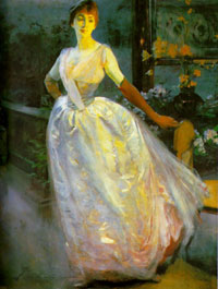 Albert Besnard: Mme R. Jourdain (Den gule dame)